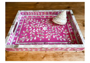 Directo de fábrica, venta al por mayor, Axiom Home Accents, bandeja rectangular con incrustaciones de resina de madera, 100%, seguro para alimentos, hecho a mano, MDF, servicio personalizado, Perla - Product Image 4