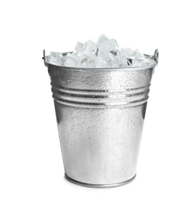 Seau à glace élégant en acier inoxydable côtelé avec poignée. Conception durable et isolée disponible dans notre magasin. - Product Image 6