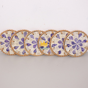 Personnaliser Coquille Colorée Isolé Théière Tasse À Thé Sous-Verre Divers Anti-brûlure Coquillage Napperons et Sous-Verres - Product Image 3