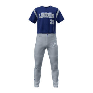 Venta al por mayor de camisetas de béisbol OEM personalizadas de alta calidad 100% poliéster nuevo estilo uniforme de hombre con diseño cosido - Product Image 2