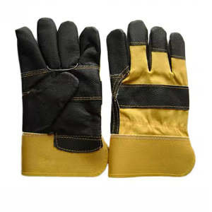 Guantes de Trabajo de Cuero Vacuno Antiestáticos de 11 oz, Resistentes, para Construcción Industrial y Conducción, Protección Laboral - Product Image 1