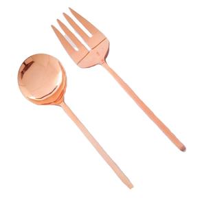 Ensemble de couverts en acier inoxydable à poignée noire de luxe 5 pièces de style américain écologique de haute qualité couleur argent - Product Image 5