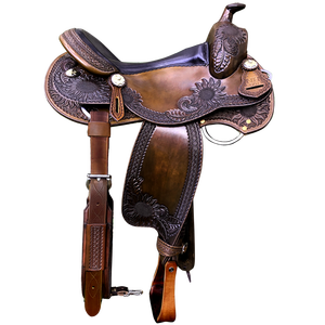2024 dernières selles de dressage occidentales pour chevaux en cuir Western équitation cheval selle Kit de démarrage selle - Product Image 1
