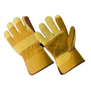 Guantes de Seguridad de Piel de Vacuno de Larga Duración y Cómodos para la Protección de las Manos en la Construcción, Reforzados para Diversos Trabajos - Product Image 4