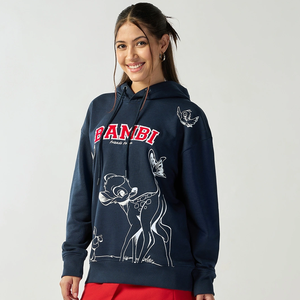 เสื้อฮู้ดสวมหัวถักโอเวอร์ไซส์มาใหม่เป็นมิตรกับสิ่งแวดล้อมไหล่ตกระบายอากาศได้เสื้อผ้าแนวสตรีทลำลองสำหรับฤดูหนาว - Product Image 1