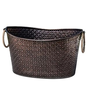 Design moderne Baignoire à boissons galvanisée pour fêtes Seau à glace en acier inoxydable pour l'organisation de fêtes Seau à boissons - Product Image 2