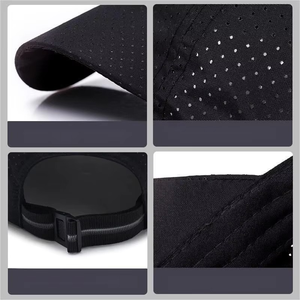 Gorra de béisbol de malla informal de secado rápido para exteriores, gorra de béisbol de Color sólido bordada con protección solar personalizada al por mayor, gorra de béisbol común Unisex - Product Image 6