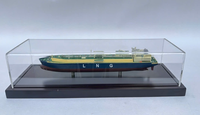 Maquette de navire citerne LNG bleue 60 cm, vitrine en résine, modèle de bateau Endurance Love, décoration nautique, cadeau pour la maison, boîte peinte à la main, Vietnam GIA NHIEN