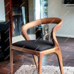 การออกแบบที่หรูหราแสงร้านอาหารเก้าอี้รับประทานอาหารหนังไมโครไฟเบอร์เฟอร์นิเจอร์ห้องรับประทานอาหารที่ทันสมัยเก้าอี้รับประทานอาหารโรงแรมไม้แอช - Product Image 1