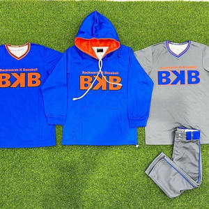 ผู้ผลิตoem เสื้อเบสบอลราคาถูก เสื้อเบสบอลสีฟ้า เสื้อเบสบอลเยาวชน - Product Image 4