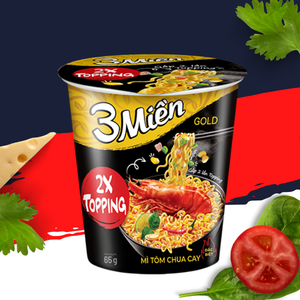 กุ้งผัดเผ็ดและเปรี้ยว3ไมล์สำหรับบะหมี่กึ่งสำเร็จรูป2025กระเป๋าแบรนด์เวียดนามคุณภาพสูง - Product Image 6