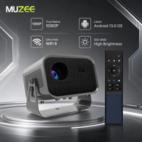 Projecteur intelligent MUZEE 1080P Full HD Allwinner H713 WiFi 6 avec mise au point motorisée – Prix de gros usine OEM/ODM