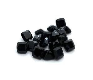 Piedras facetadas de turmalina negra Natural con corte de Cojín cuadrado de 7mm con certificado IGI GIA de alta calidad, piedras preciosas sueltas de 8mm de altura - Product Image 1