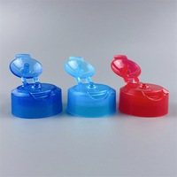 Bouchon à vis rabattable 24/410 28/410 32/410 38/400 Plastique pour bouteilles en plastique Bouchon de tourelle en plastique à fermeture rabattable nervurée blanche