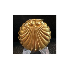 Artisan-made brass <b>pill</b> <b>box</b> with sacred patterns designed to carry Ayurvedic medicine or holy offerings to temples - Product Image 5