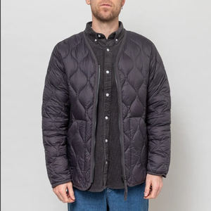 Custom Mens <b>Winter</b> V-Neck Quilted Cotton <b>Jacket</b> Warm Zipper Design Breathable Windproof Available Short Sizes - Product Image 3