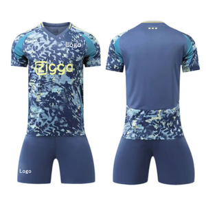 Maillot de football à manches courtes été adulte maillot de football club uniforme haute qualité vêtements de football usine fournisseurs en gros - Product Image 2