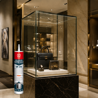 SR-105 Mastic silicone acetoxy à séchage rapide pour l'installation de vitrages, le vitrage de meubles et le collage rapide de carreaux de céramique – Colle à verre