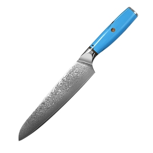 Cuchillo de Chef de cocina de acero de Damasco personalizado al por mayor con mango de cuchillo hecho a mano nuevo servicio OEM ODM - Product Image 1