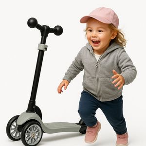 Trottinette réglable moderne à 3 roues en acier pliable pour enfants avec design OEM pour garçons et filles en Turquie - Product Image 5