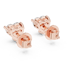 Collection de boucles d'oreilles Prestige CVD 10K Exquisite Rose Yellow White Gold & Silver Designs pour la vente en gros de luxe et haut de gamme - Product Image 2