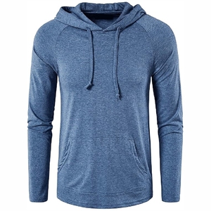 Sweat-shirt à capuche bleu royal, streetwear tendance avec cordons de serrage ajustables, haute qualité - Product Image 1