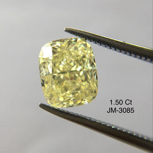 เบาะ VS1ยาวสีเหลืองกะรัตแฟนซีตัดเป็นเพชรธรรมชาติที่มีค่าผ่านการรับรอง Gia สำหรับการทำเครื่องประดับ - Product Image 1