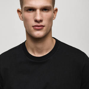 Camiseta de lujo de peso pesado de algodón 100% de alta calidad, camiseta Unisex con estampado personalizado de Logo Boxy Fit en blanco, camiseta de gran tamaño para hombre - Product Image 4