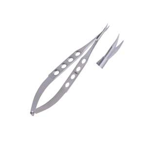Extra Sharp Castroviejo Micro Corneal Tijeras Manual de grado médico de acero inoxidable CE Certificado Cardiología Instrumento de cirugía - Product Image 5