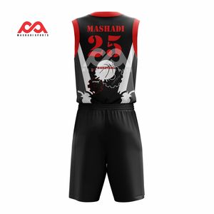 Conjuntos de uniformes de baloncesto personalizados al por mayor - Product Image 6