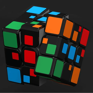 Mini cube de puzzle en bois DIY, peinture en relief, couleur en relief pour Rubik's Cube, jouet éducatif pour garçons et filles, forme carrée, emballé - Product Image 2