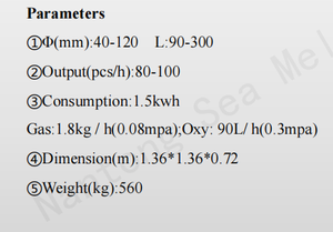 Touch Screen Control Optional Graphite Cutter Double Station Round or square Tubes Glass Bottle <strong>Bottom</strong> Sealing Machine - Product Image 2
