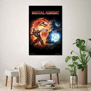 Póster de Mortal Kombat 9, Impresión Digital, Estilo Colgante, con Diseño de Ninjas y Dragones - Product Image 2