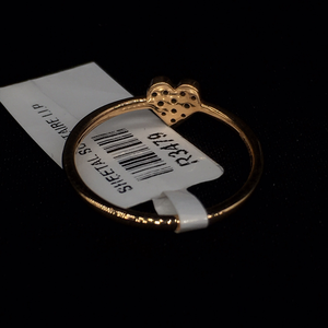 Luxueux 14K Or Jaune Romantique Diamant Bague Pave Réglage Pièce De Déclaration Inoubliable Pour Les Anniversaires De Femmes Festive - Product Image 3