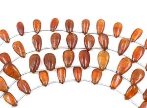 Perles en forme de marquise à facettes de kyanite orange naturelle Fournisseur de perles de kyanite orange naturelle de 8 pouces - Product Image 2