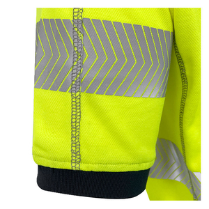 Personnalisé Hommes Haute Visibilité Réfléchissant pour Polo Manches Courtes Maillot Solide Haute Visibilité Sécurité Vêtements de Travail Uniforme Brodé - Product Image 4