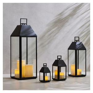 Eid 2025 <b>Lanterns</b> & Lighting Flashlight Moroccan Decorative Hanging <b>Lantern</b> Home Decorative Glass Walls Hanging <b>Candle</b> <b>Lantern</b> - Product Image 2