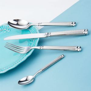 Ensemble de couverts en acier inoxydable de qualité supérieure pour la maison et le restaurant en acier miroir un style artisanal unique - Product Image 6