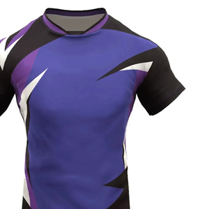 Ensemble d'uniformes de rugby pour hommes imprimés respirants de haute qualité, maillot d'équipe personnalisé avec logo sublimé, 100 % polyester, séchage rapide - Product Image 2