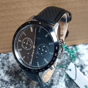 Montre à quartz pour hommes Montre en cuir en acier inoxydable étanche Commercial - Product Image 2