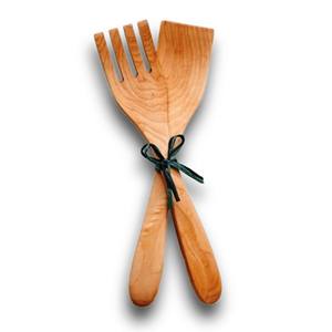 Ensemble de saladiers en bois de manguier et résine époxy, ensemble de serveurs à salade multi-usages, bois naturel avec 2 spatules, ustensiles durables faits à la main - Product Image 3