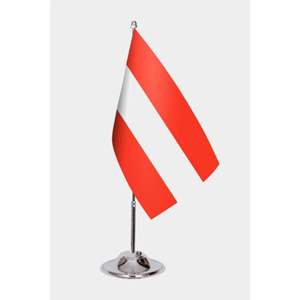 Drapeau de bureau personnalisé Autriche, drapeau de jardin en tissu imprimé numériquement avec logo personnalisé pour l'automobile, disponible en nylon, polyester, vinyle, soie - Product Image 1