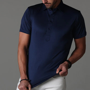Polos décontractés de couleur unie avec taux de vente entier imprimé brodé sur mesure Polos unisexes pour adolescents et adultes - Product Image 5