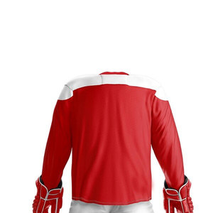 Ensemble d'uniformes d'équipe de hockey sur glace professionnelle, tissu durable, maillot et pantalon confortables, équipement léger et respirant - Product Image 6