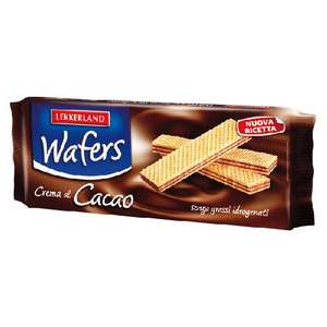 Galletas de Oblea Crujientes con Chocolate Dulce G.150X16 con Relleno de Cacao en Bolsa - Product Image 1