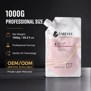 ZAREVIA Polvere Decolorante Rosa Professionale Forte e Delicata per Riflessi dei Capelli - Product Image 2