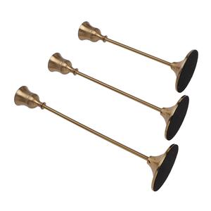 Portavelas chapado en oro de nuevo diseño, decoración del hogar de alto acabado, vajilla de boda, superventas, precio al por mayor, soporte de vela - Product Image 3