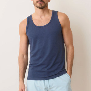 Débardeur d'été en coton respirant sans manches OEM personnalisé pour hommes grande taille Fit Logo Printing for Gym Streetwear Brand Exposure - Product Image 1