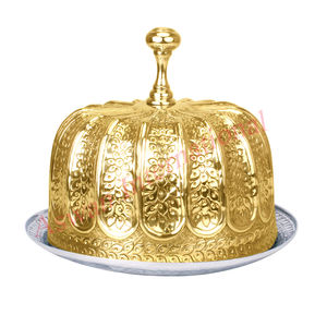 Homemaker เสิร์ฟถ้วยเงินทองถาดใช้เป็นของตกแต่งวางบนโต๊ะหรือห้องครัวเสิร์ฟผลไม้แห้ง - Product Image 4