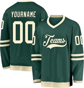 Maillot de hockey sur glace d'usine OEM 2025 personnalisé Premium Team Uniforme Sublimation Sportswear Pro Game Shirt en vrac en gros - Product Image 5